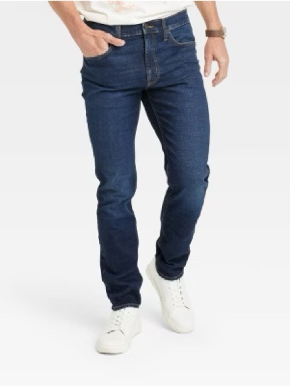 Goodfellow & Co Dark Blue Slim Skinny Straight Jeans 32 x 32